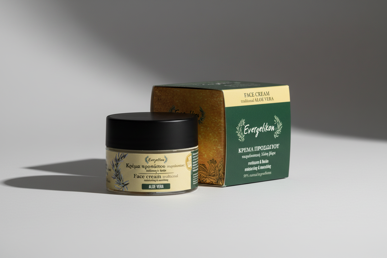 Aloë Vera dag- en nachtcrème - Hydraterend - Evergetikon