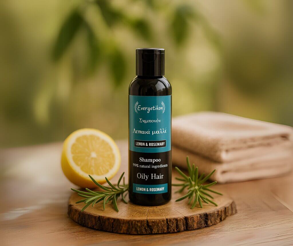 natuurlijke shampoo voor vet haar van evergetikon