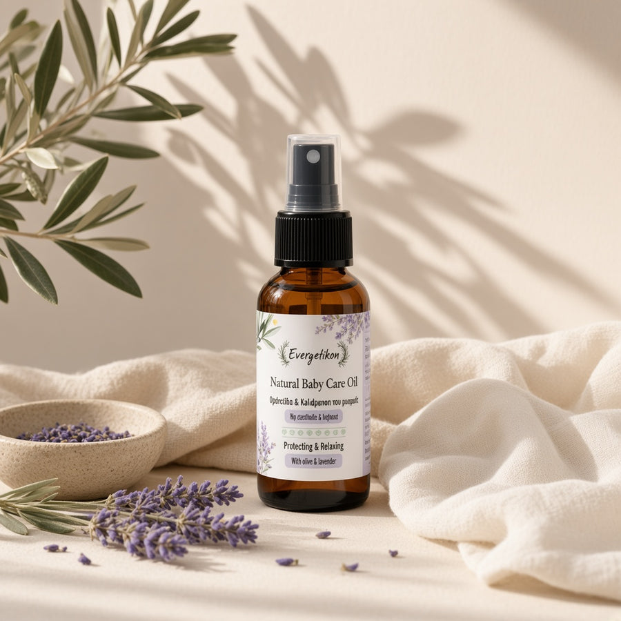 Evergetikon natuurlijke babyolie met lavendel
