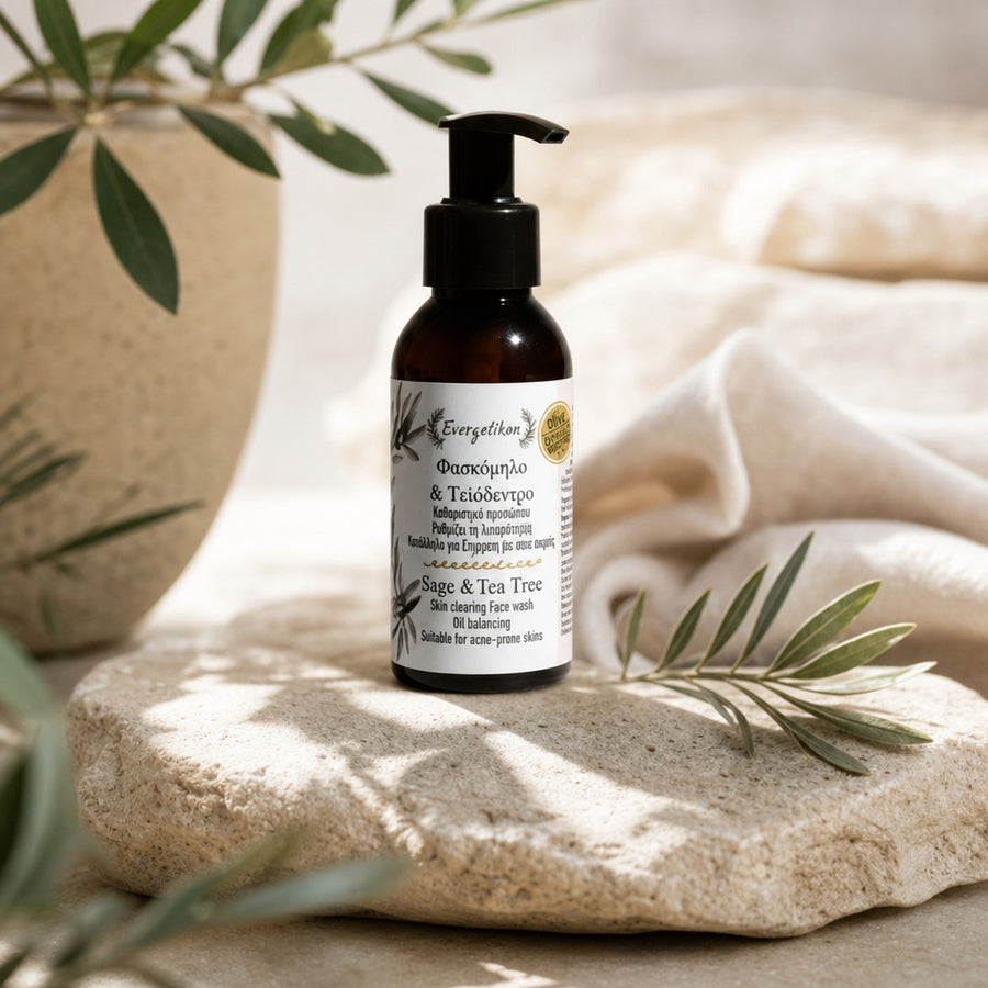 Gezichtsreiniger Salie & Tea Tree - Vette huid - Evergetikon