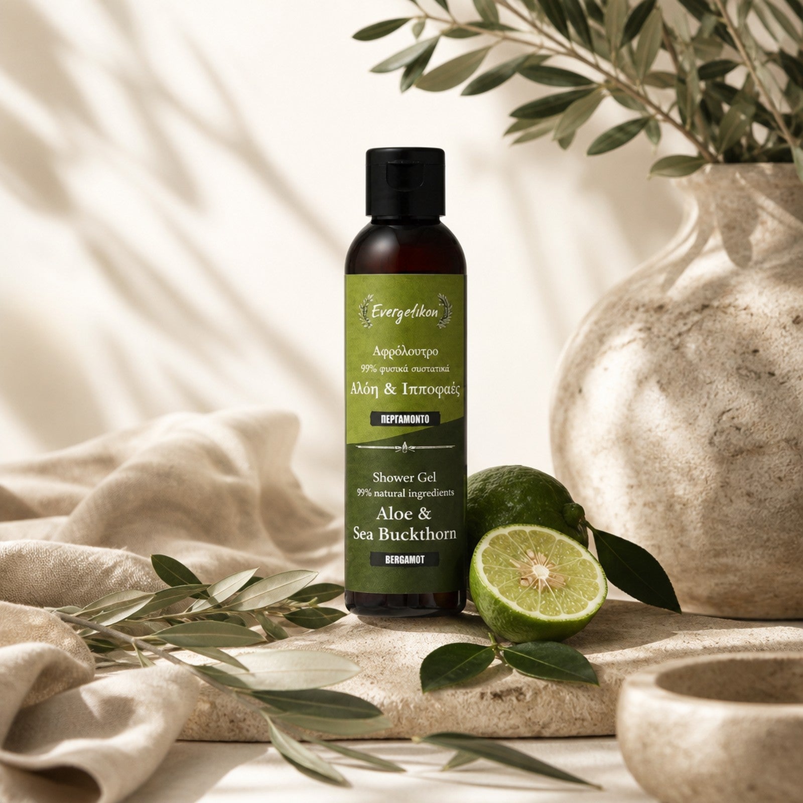 Natuurlijke douchegel - Bergamot - Evergetikon
