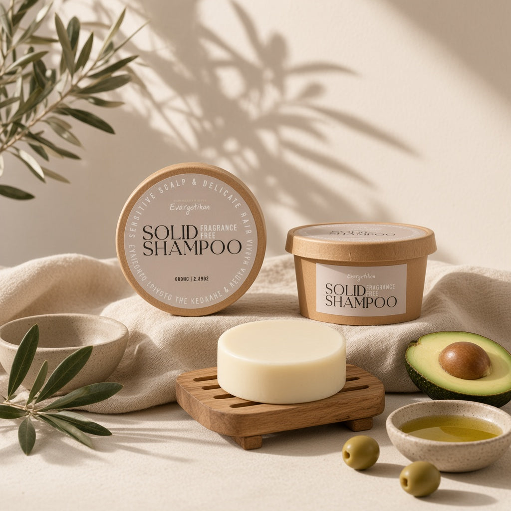 Evergetikon parfumvrije vaste shampoo bar