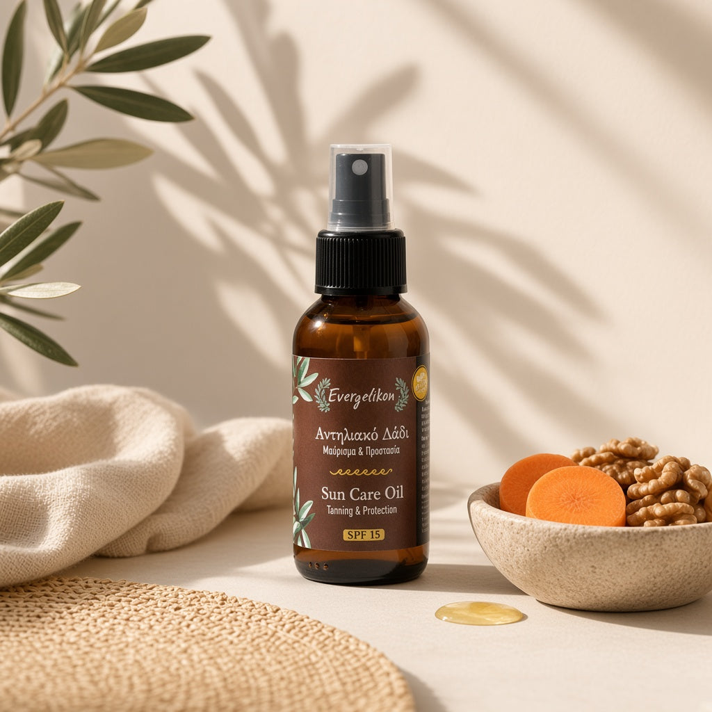 Evergetikon natuurlijke tanning olie SPF15