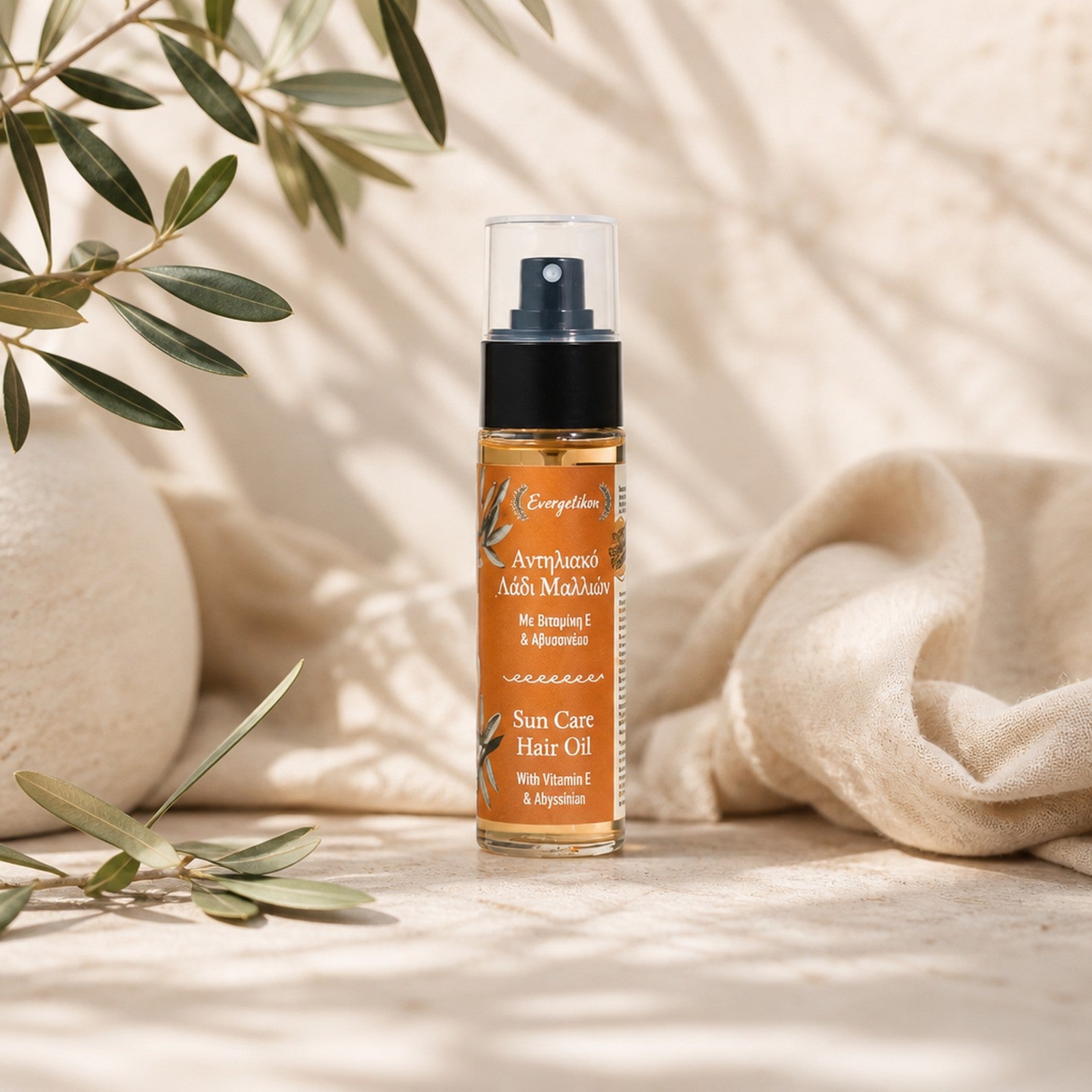 Zonbescherming haar spray - 50ml - Evergetikon